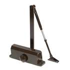 Доводчик дверной ТУНДРА d=80BR, от 45-70 кг, коричневый - Фото 2