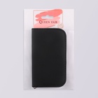 Набор маникюрный, 10 предметов, в футляре, тёмно-серый - Фото 6