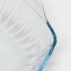 Кастрюля из жаропрочного стекла для запекания Borcam, 2 л, 23,2×23,2 см, рифлёная, с крышкой - фото 4605478