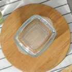 Кастрюля из жаропрочного стекла для запекания Borcam, 1 л, 20,4×16 см, рифлёная, с крышкой - Фото 2