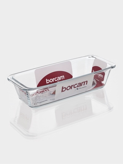 Форма для запекания Paşabahçe Borcam, 1.5 л, прямоугольная, жаропрочное стекло, прозрачная