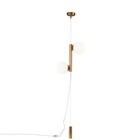 Торшер Erich, 2x40Вт E14 латунь - Фото 2