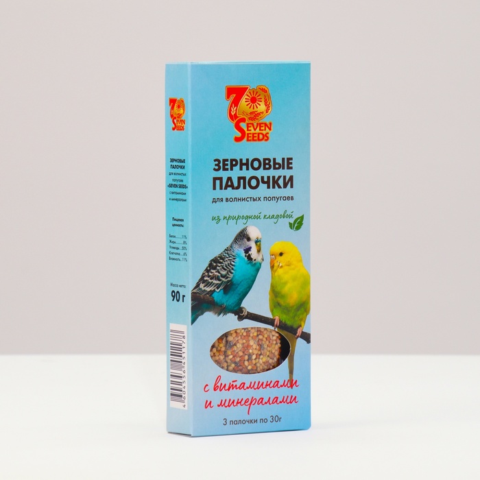 Палочки "Seven Seeds" для попугаев, витамины и минералы, 3 шт, 90 г - Фото 1