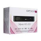 Приставка для цифрового ТВ "Эфир" HD-222, FullHD, DVB-T2, HDMI, RCA, USB, черная 4390861 - фото 16441639