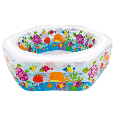 УЦЕНКА Бассейн надувной «Морской риф» 191×178×61 см, от 6 лет, 56493NP INTEX