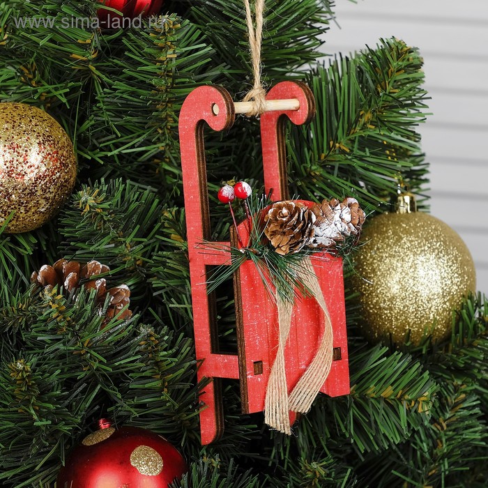 Елочная игрушка «Сани» - Фото 1