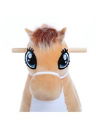 Качалка «Лошадка: Звёздочка», музыкальная, бежевая, цвет звёзд МИКС - Фото 6