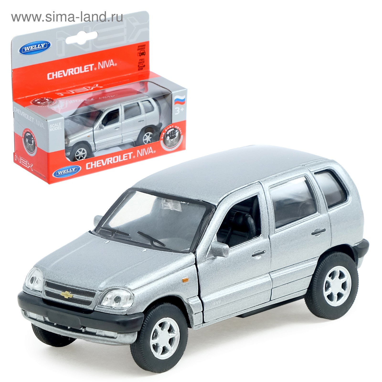 Машина Chevrolet Niva, масштаб 1:34-39, цвета МИКС (552237) - Купить по  цене от 344.00 руб. | Интернет магазин SIMA-LAND.RU