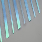 Подарочный бант - шар №10 «Полоски», голубой, для упаковки подарков - Фото 3