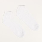 Носки женские, укороченные цвет белый, р-р 23 - Фото 1