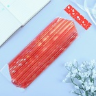 Подарочный бант - шар №10 «Полоски», красный, для упаковки подарков - Фото 3