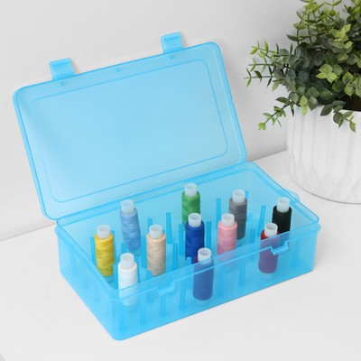 Органайзер для ниток, 42 ячейки, 23.5×13.5×6.5 см, МИКС