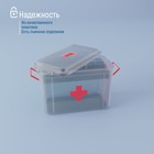 Аптечка, 24×17×13 см, пластик, прозрачная - Фото 5