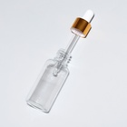 Бутылочка для хранения, с пипеткой, 30 мл, цвет золотой/белый - Фото 4