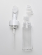 Бутылочка с щёткой для умывания, с дозатором, 150 мл, белая, прозрачная - Фото 6