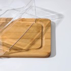 Маслёнка-сырница Доляна «Бамбуковый лес», 19×13×5 см - Фото 3