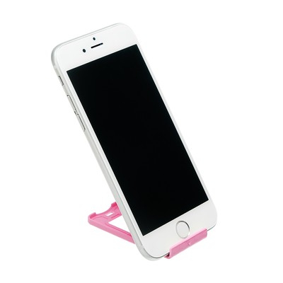 Подставка для телефона LuazON, складная, регулируемая высота, розовая