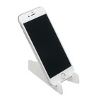 Подставка для телефона LuazON, складная, в форме уголка, белая - Фото 1