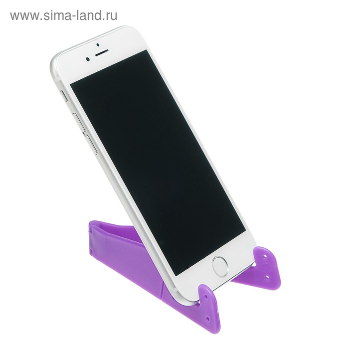 Подставка для телефона LuazON, складная, в форме уголка, фиолетовая - Фото 1