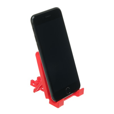 Подставка для телефона LuazON, складная, регулируемая высота, красная