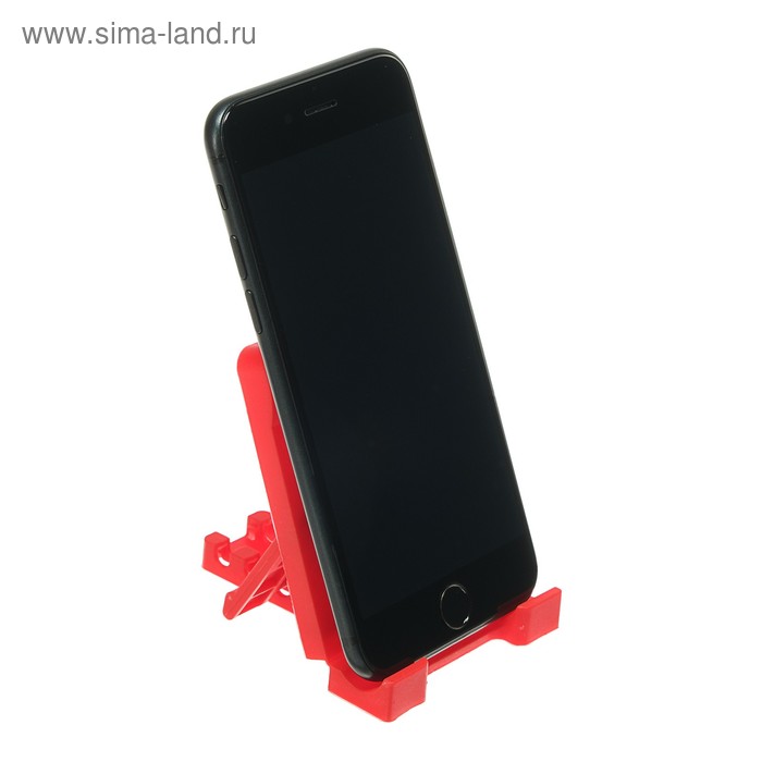 Подставка для телефона LuazON, складная, регулируемая высота, красная - Фото 1