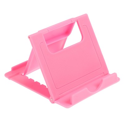 Подставка для телефона LuazON, складная, регулируемая высота, розовая