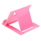 Подставка для телефона LuazON, складная, регулируемая высота, розовая - Фото 2