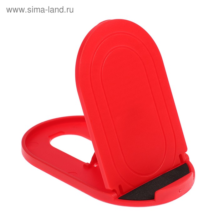 Подставка для телефона LuazON, складная, регулируемая высота, резиновая вставка, красная - Фото 1