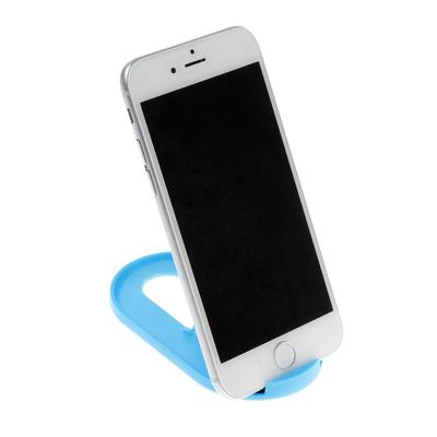 Подставка для телефона LuazON, складная, регулируемая высота, резиновая вставка, синяя