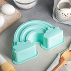 Форма силиконовая для выпечки Доляна «Радуга», 22×15 см, цвет МИКС - Фото 1