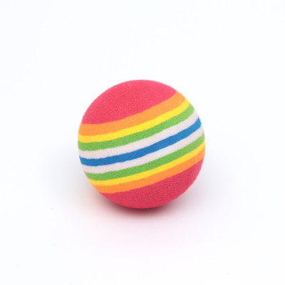 Шарик для кошек, 3.4 см, фасовка в коробку по 50 шт., микс цветов
