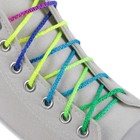 Шнурки для обуви, пара, круглые, d = 4 мм, 120 см, цвет «радужный» - Фото 1