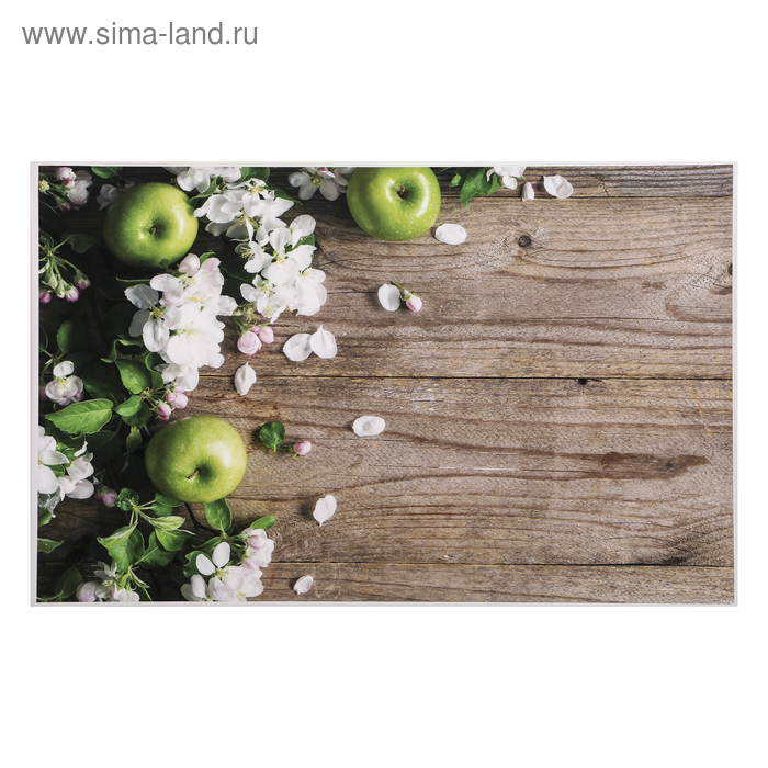 Фотофон винил "Яблоневый цвет и яблоки" 80х125 см - Фото 1
