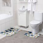Набор ковриков для ванной и туалета Доляна «Ромашковое поле», 2 шт: 40×50, 50×80 см - фото 318197129