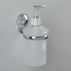 Дозатор для жидкого мыла настенный Accoona A11813, 200 мл, стекло, цвет хром - фото 298186337