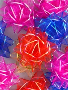 Подарочный Бант - звезда №7.5 «Золотая полоса», для упаковки подарков, набор 20 шт., МИКС - Фото 2