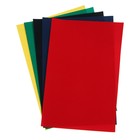 Бумага цветная бархатная, набор A4, deVENTE, 5 листов х 5 цветов, 145 г/м2 - Фото 2