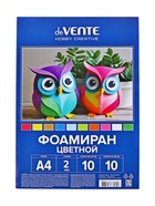 Фоамиран цветной deVENTE, набор А4, 2 мм, 10 листов × 10 цветов - Фото 1