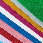 Фоамиран цветной, набор А4, 2 мм, deVENTE, 10 листов х 10 цветов, с блёстками - фото 8466144