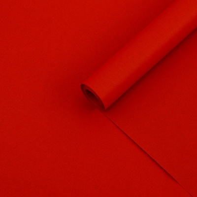Бумага упаковочная крафт, красная, 0.68×10 ±5% м, 70 г/м²