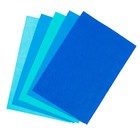 Фетр цветной мягкий A4 deVENTE. "Оттенки синего" 5 цветов, 5 листов, толщина 2 мм - фото 8466160