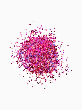 Наполнитель для шаров «Конфетти шестиугольник», d=3 мм, 10 г (комплект 2 шт)