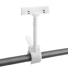 Ценникодержатель с зажимом, d=3.5 см, 8.5×7×17 см, белый - Фото 4