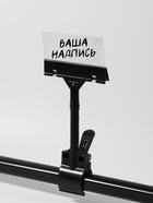 Ценникодержатель с зажимом, d=3.5 см, 8.5×7×17 см, чёрный - Фото 2