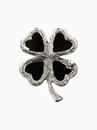 Брошь-кулон «Галиотис» клевер, цвет зелёный в серебре - Фото 2