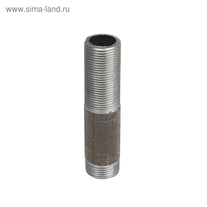 Сгон стальной, 3/4", DN 20, PN 16, L=110 мм, Lрезьбы=45/10.5 мм - Фото 1