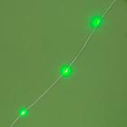 Гирлянда «Нить» 10 м роса, IP44, серебристая нить, 100 LED, свечение зелёное, 2 режима, солнечная батарея - фото 8466405
