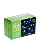 Гирлянда «Нить», 4.5 м, уличная, с насадками «Шарик», IP44, 30 LED, 2 режима, солнечная батарея, тёмная нить, свечение синие - Фото 11