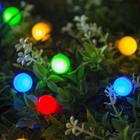 Гирлянда «Нить» 4.5 м с насадками «Шарики», IP44, тёмная нить, 30 LED, свечение мульти, 2 режима, солнечная батарея - Фото 3