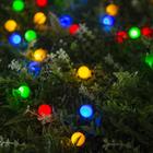 Гирлянда «Нить» 4.5 м с насадками «Шарики», IP44, тёмная нить, 30 LED, свечение мульти, 2 режима, солнечная батарея - Фото 2